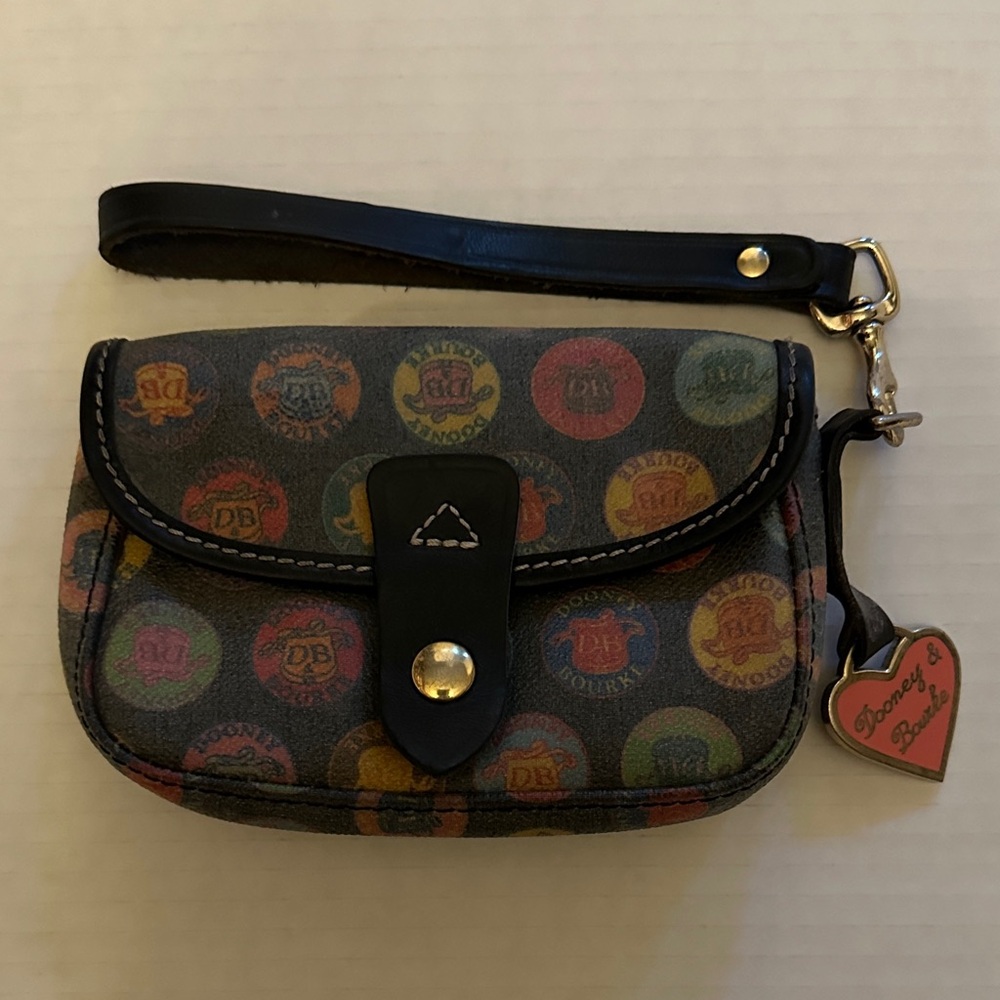 Dooney & Bourke Colorful Logo Wristlet